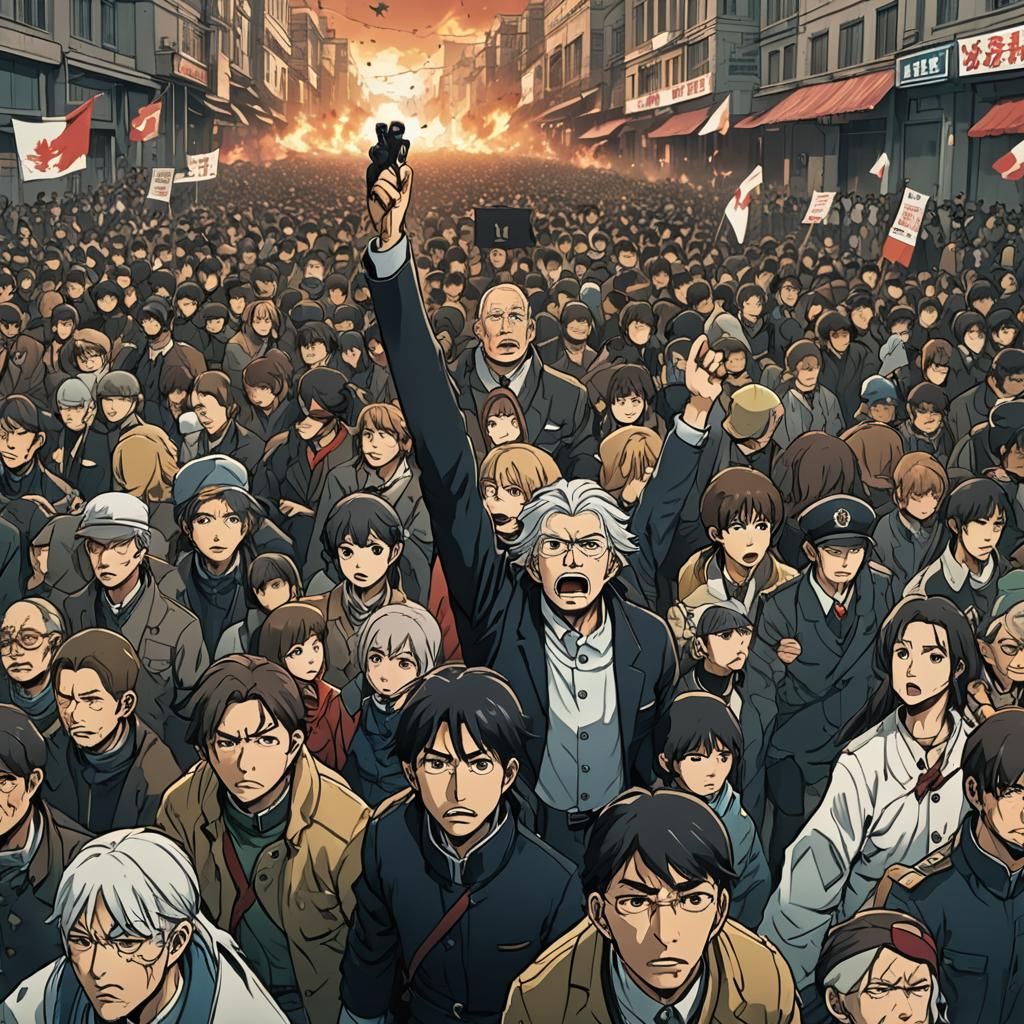 Anime-Style Rebellion Against Government by Studio Trigger