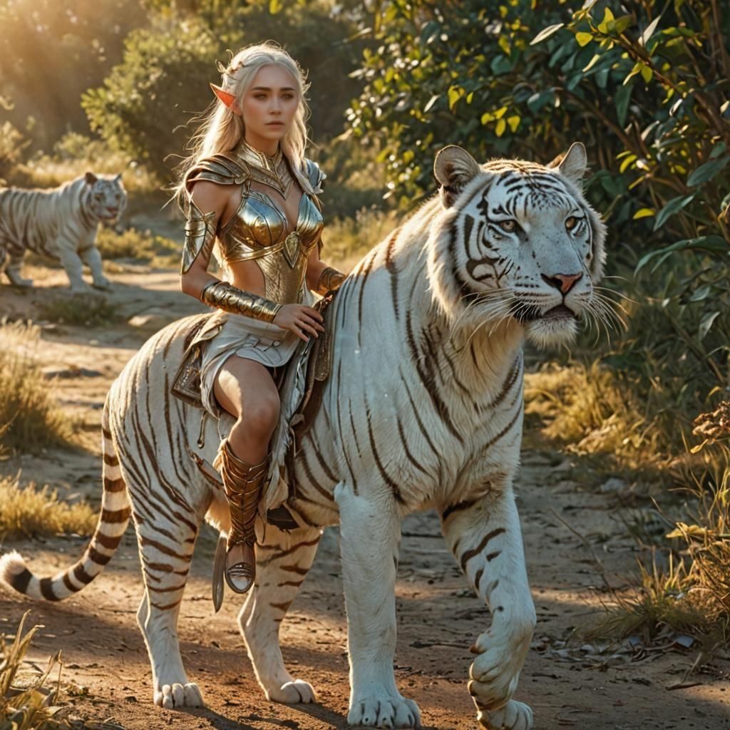 La fiera, lo otro es un tigre albino