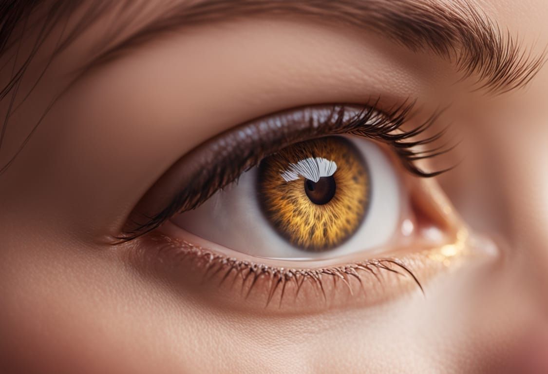 Hyperrealistic Close-Up of a Beautiful Woman's Eye