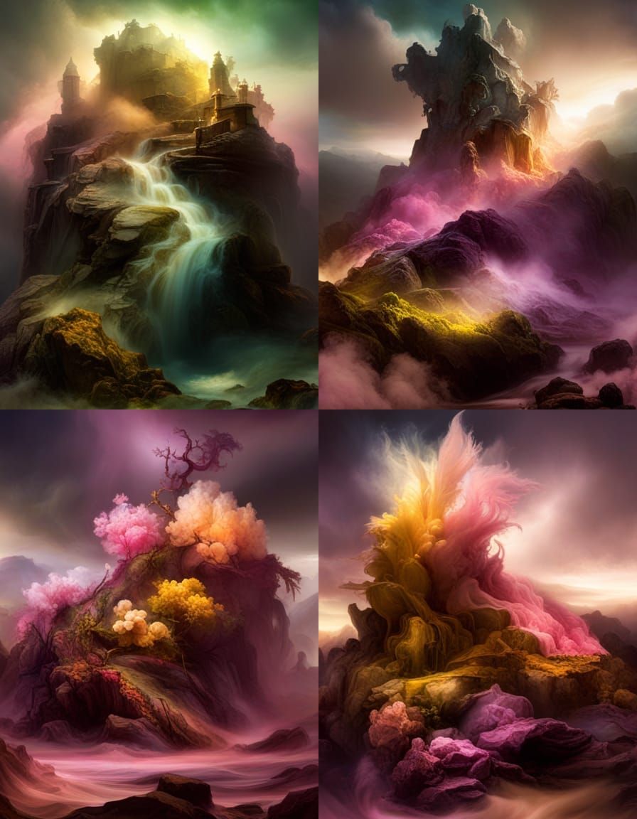 Abstract Dreamscape in Kim Keever Style