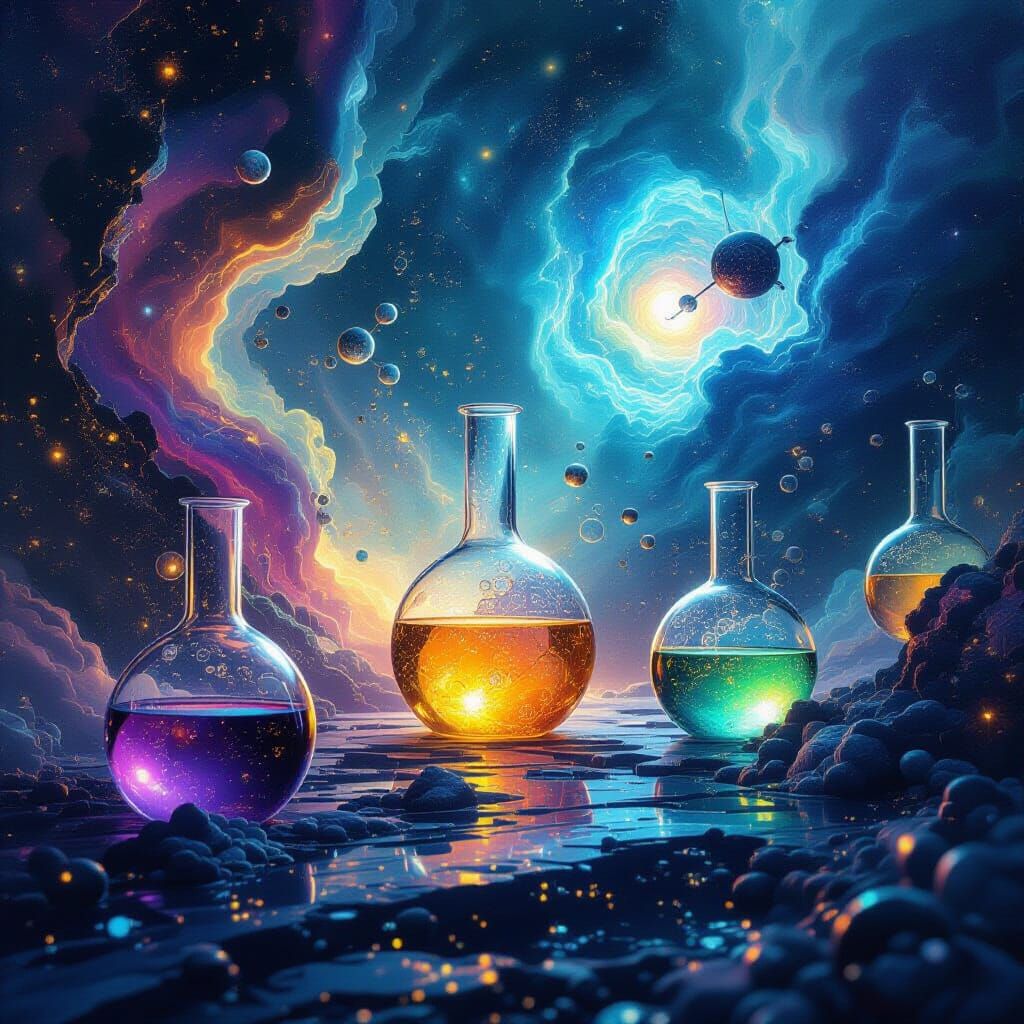 Ethereal Scientific Experimentation in Surreal Digital Art