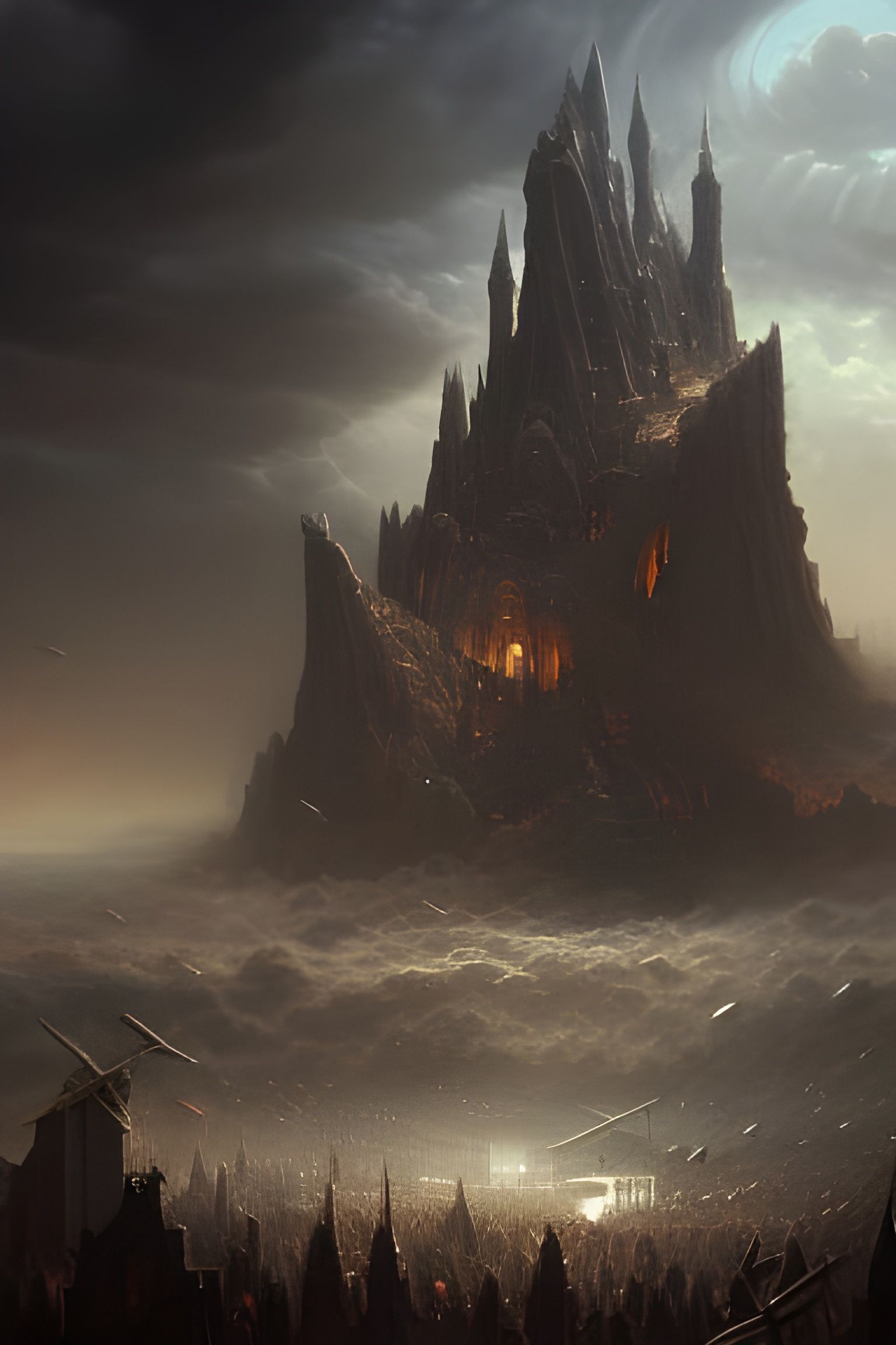 Surrealist Art of Messy Politics in Digital Painting