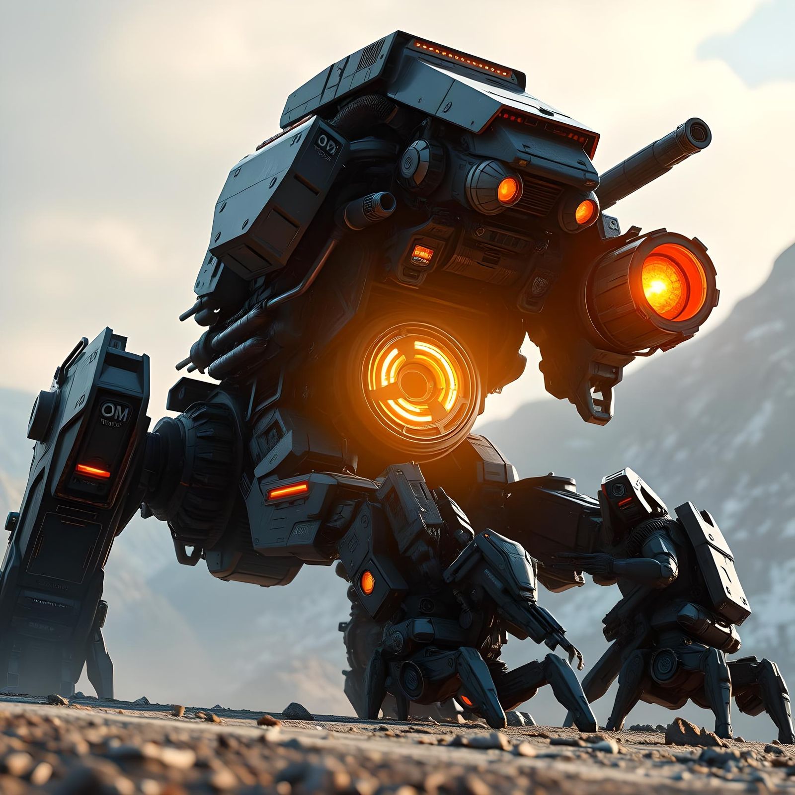Epic Game Mech Rendered in Unreal Engine 5