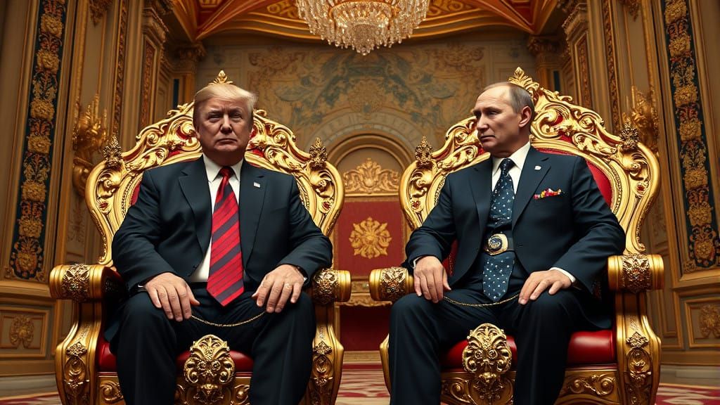 Golden Throne Diplomats in Fabergé Opulence
