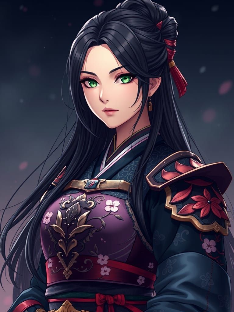 Serene Samurai in Anime Style Manga Scan