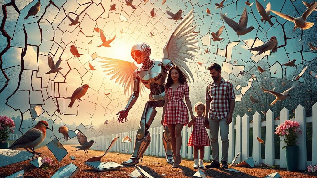 Angel of Memories Screaming in Mirror Labyrinth