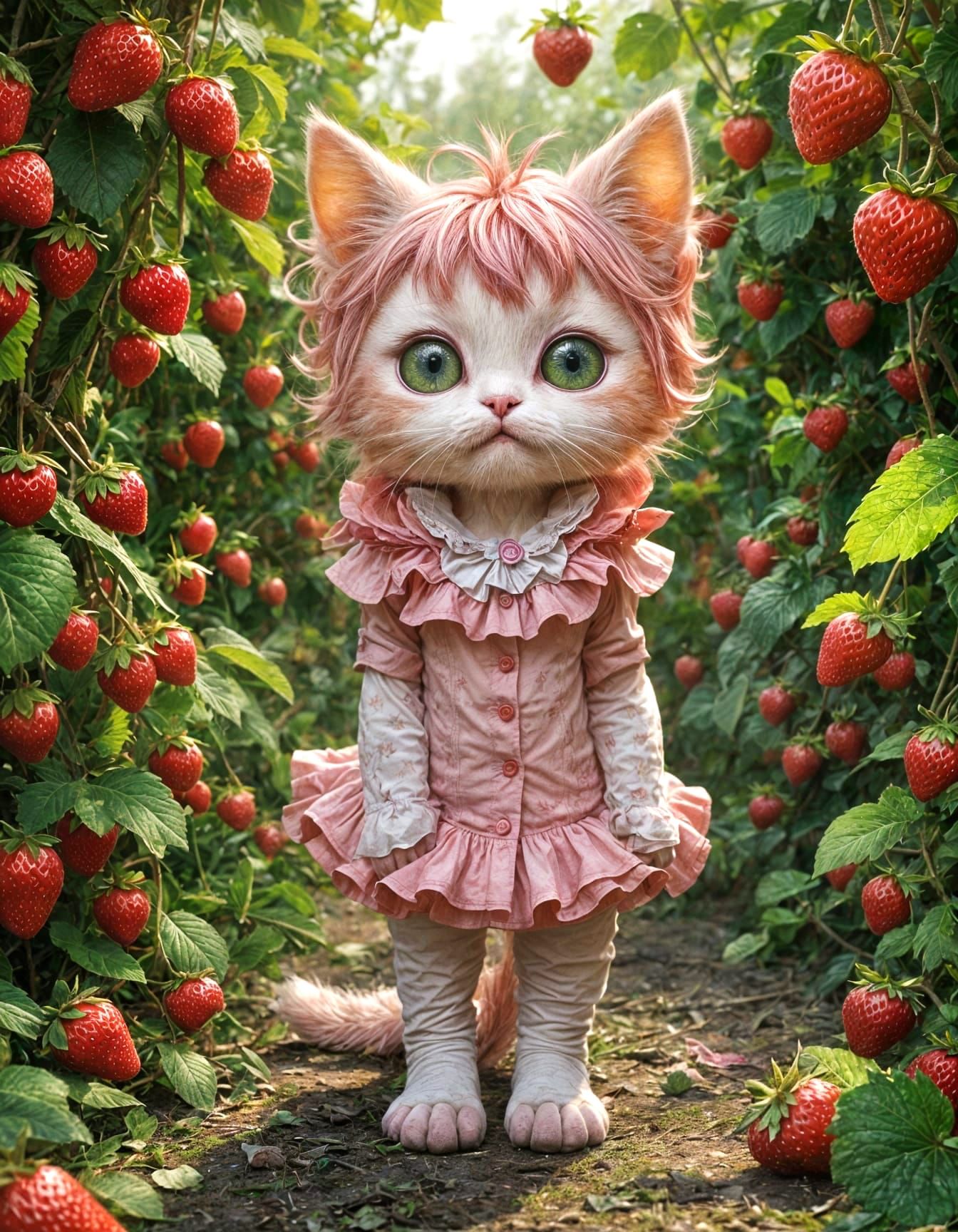Misty Lost in the Strawberry Patch