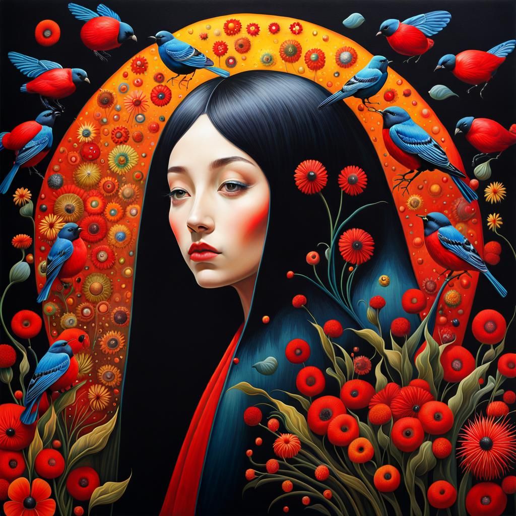 Lady Beetle in Fairytale Magic Realism