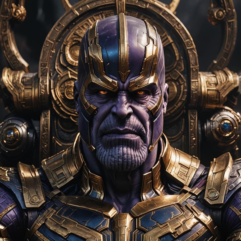 Thanos in Hyperrealistic Portrait Regalia