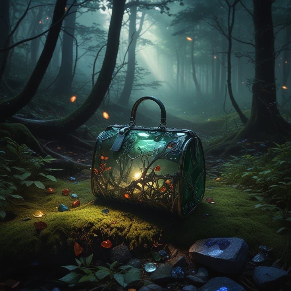 Luxurious Treasure Spills onto Enchanted Forest Floor