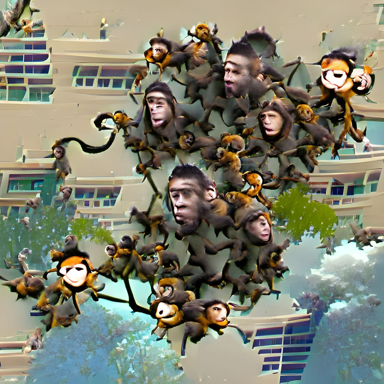 Chaotic Monkey Swarm