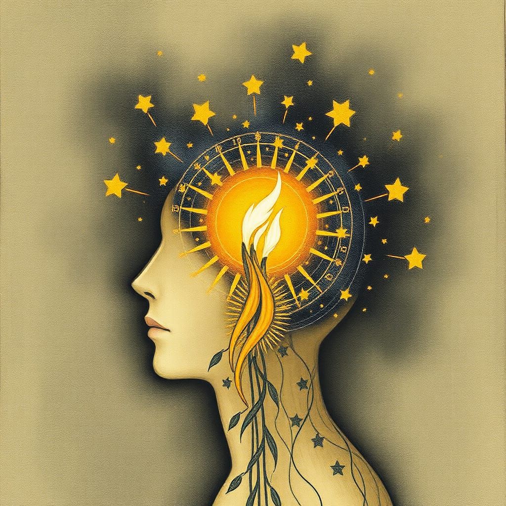 Resilient Seed of Thought in Surreal Digital Art