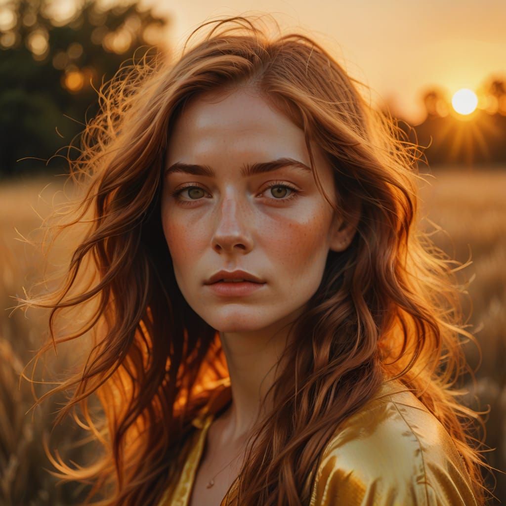 Ethereal Forgiveness: Impressionistic Surrealism in Golden L...