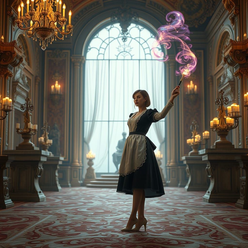 Baroque Cinderella's Unexpected Royal Visitor in a Sparkling...