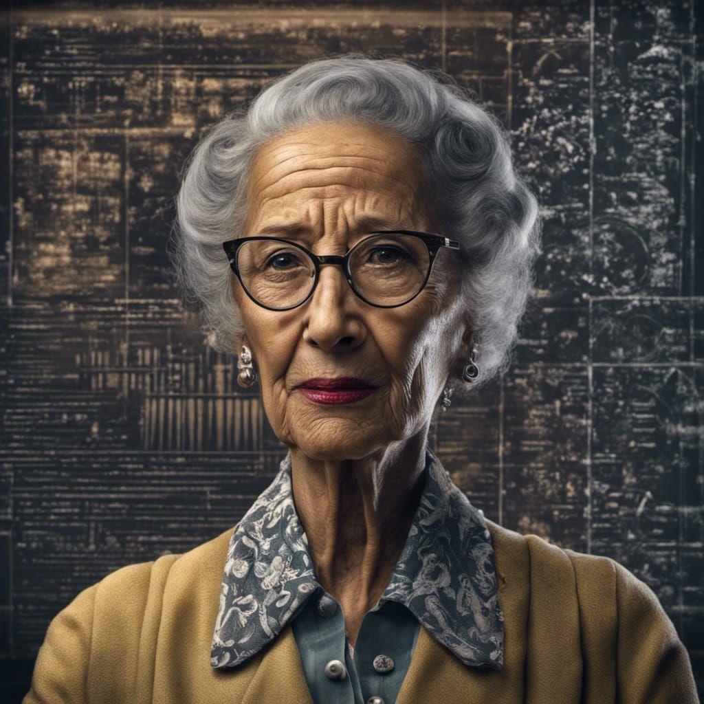 Hyperrealistic Portrait of Katherine Johnson