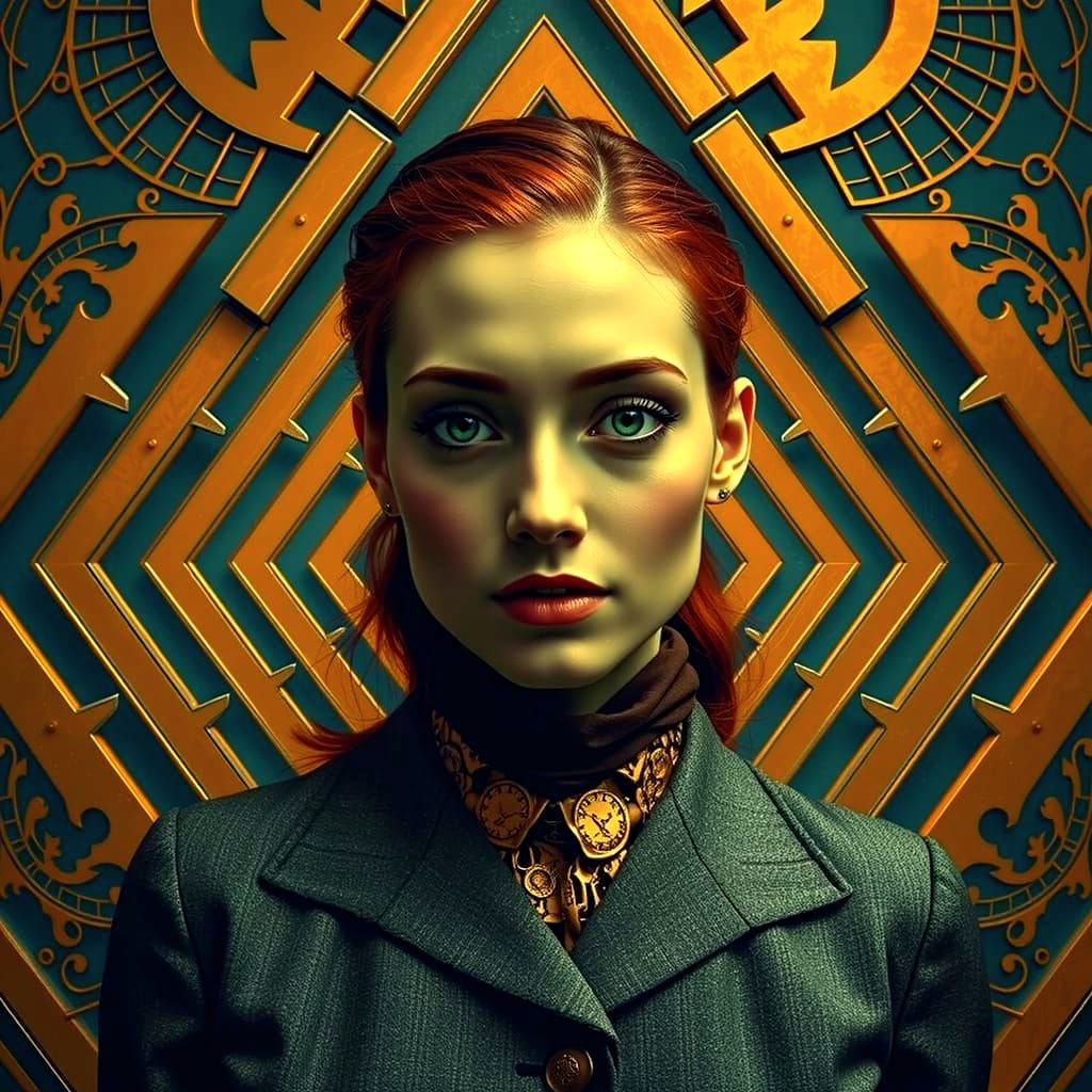 Confident Ginger Woman in Sunlight