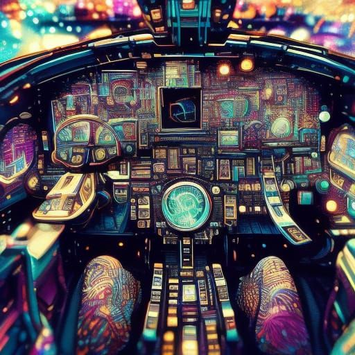 Cyberpunk Cat Astronaut in Mecha Suit