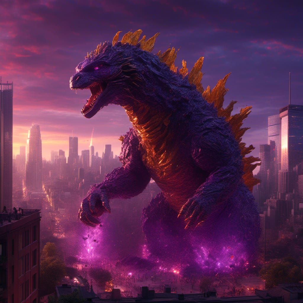 Godzilla Dark Fantasy Concept Art