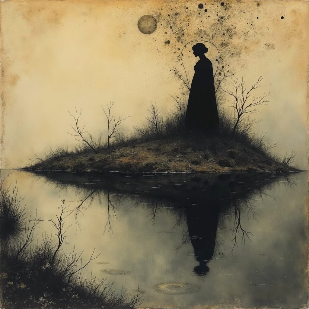 Ethereal Dreamscape in Art Nouveau Style