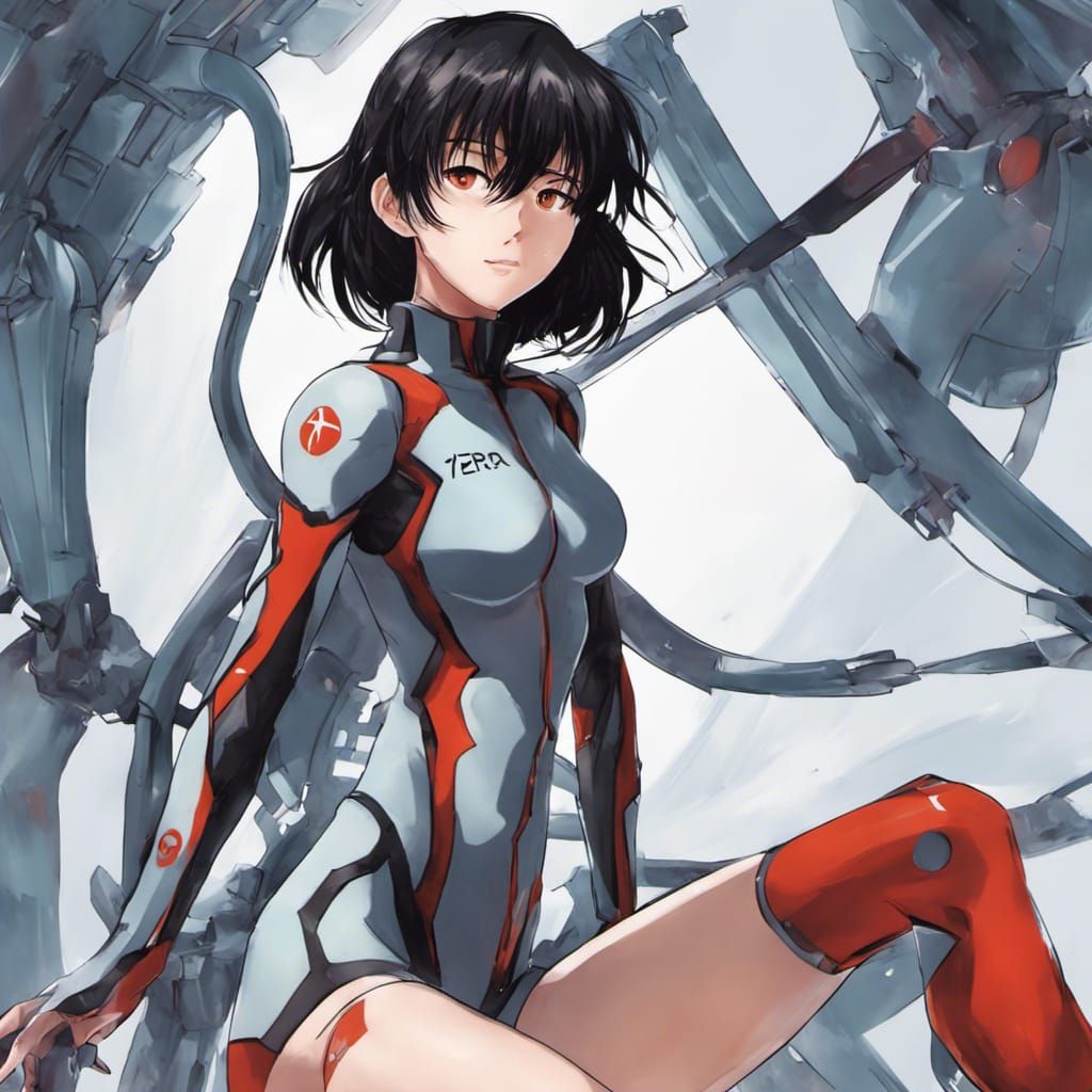 Anime Girl Cosplaying as Ayanami Rei