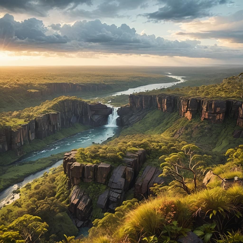 Lush River Gorge Concept Art in Unreal Engine 5
