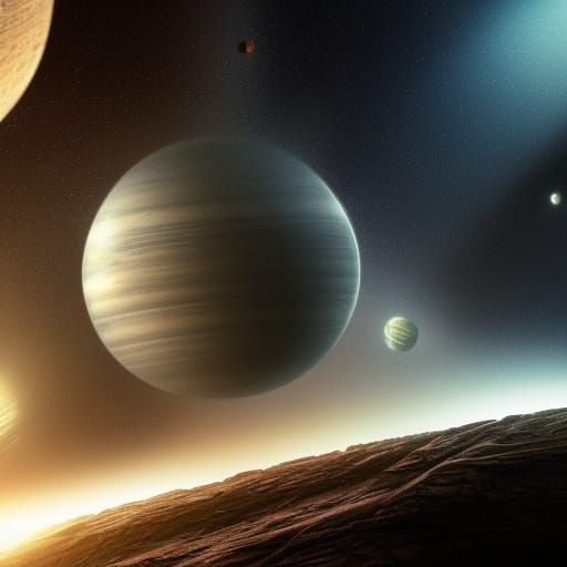 Surreal Heroes of Betelgeuse in Dark Fantasy Hues