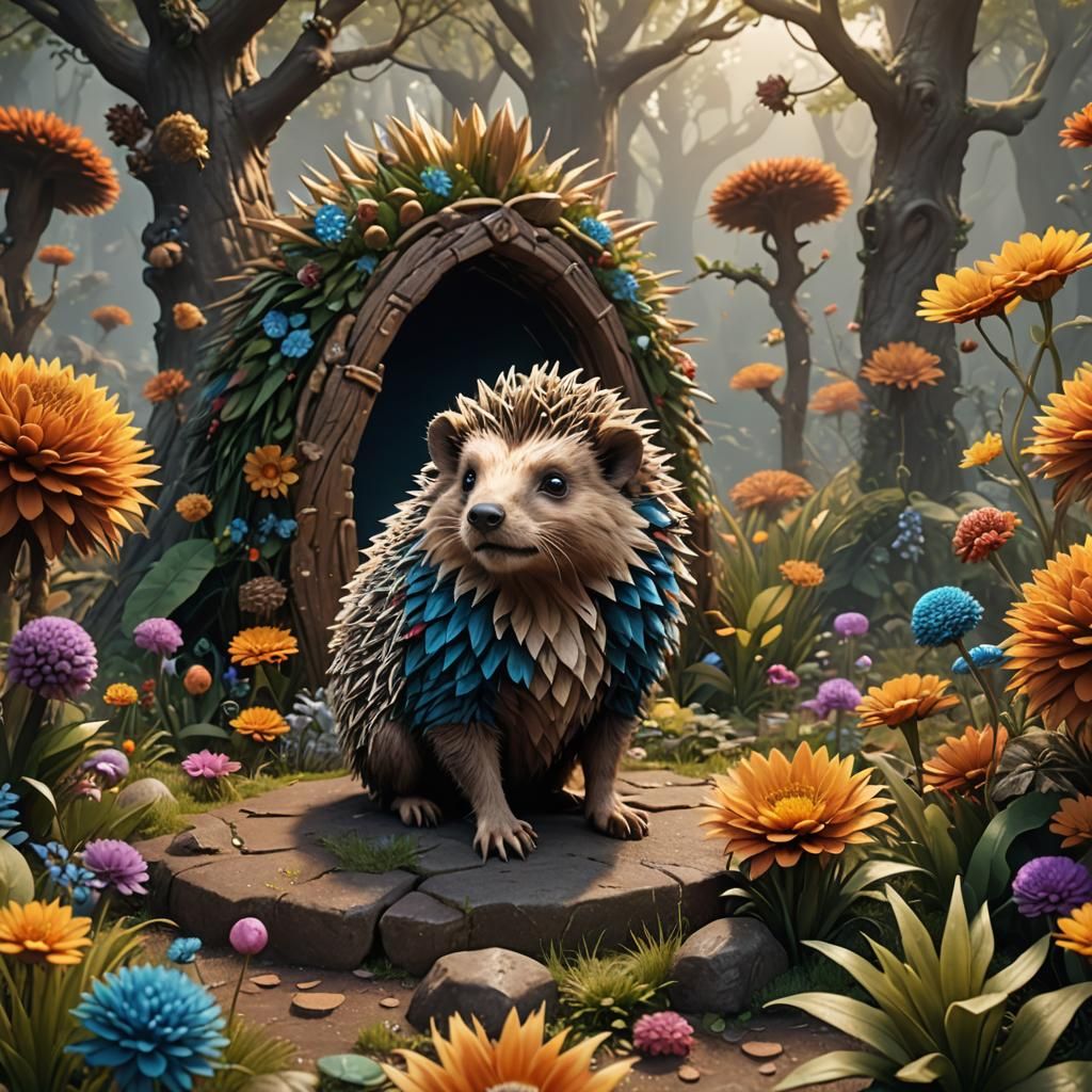 Hedgehog lion, inspired by my son