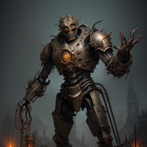 Tarnished Copper Golem Concept Art