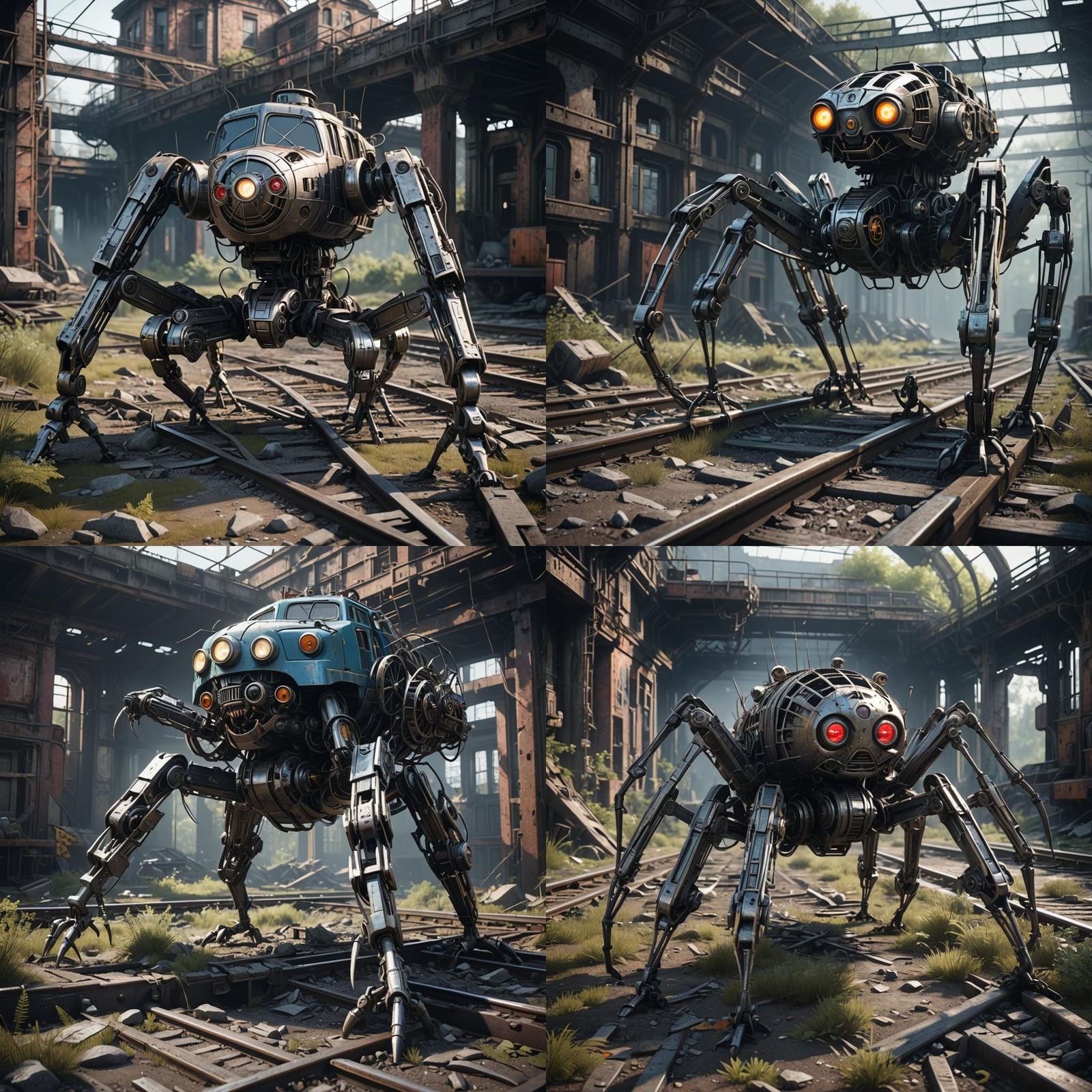 Creepy Thomas the Train with Spider Legs