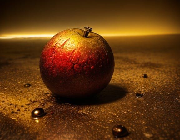 Surreal Rotten Fruit in Salvador Dali Style