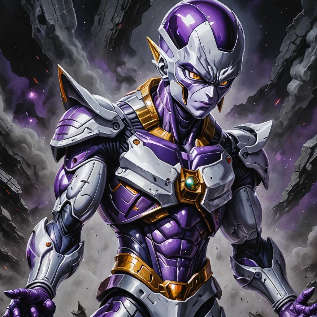 Hyperrealistic Frieza Portrait on Alien World