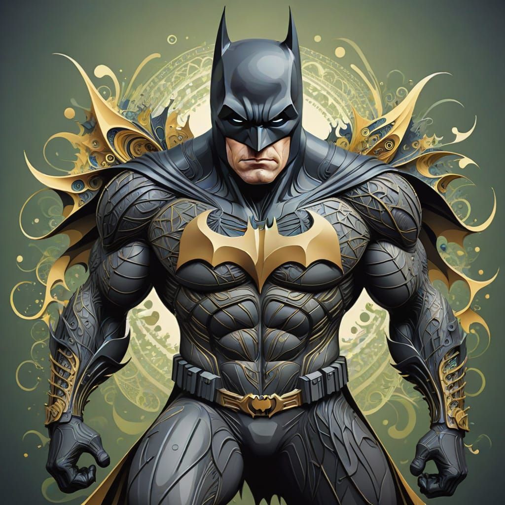 Batman Abstract Vector Fractal Art