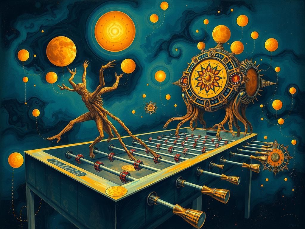 Surreal Fractal Foosball Fantasy