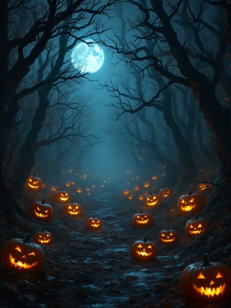 Scary Gothic Halloween Spooky Background