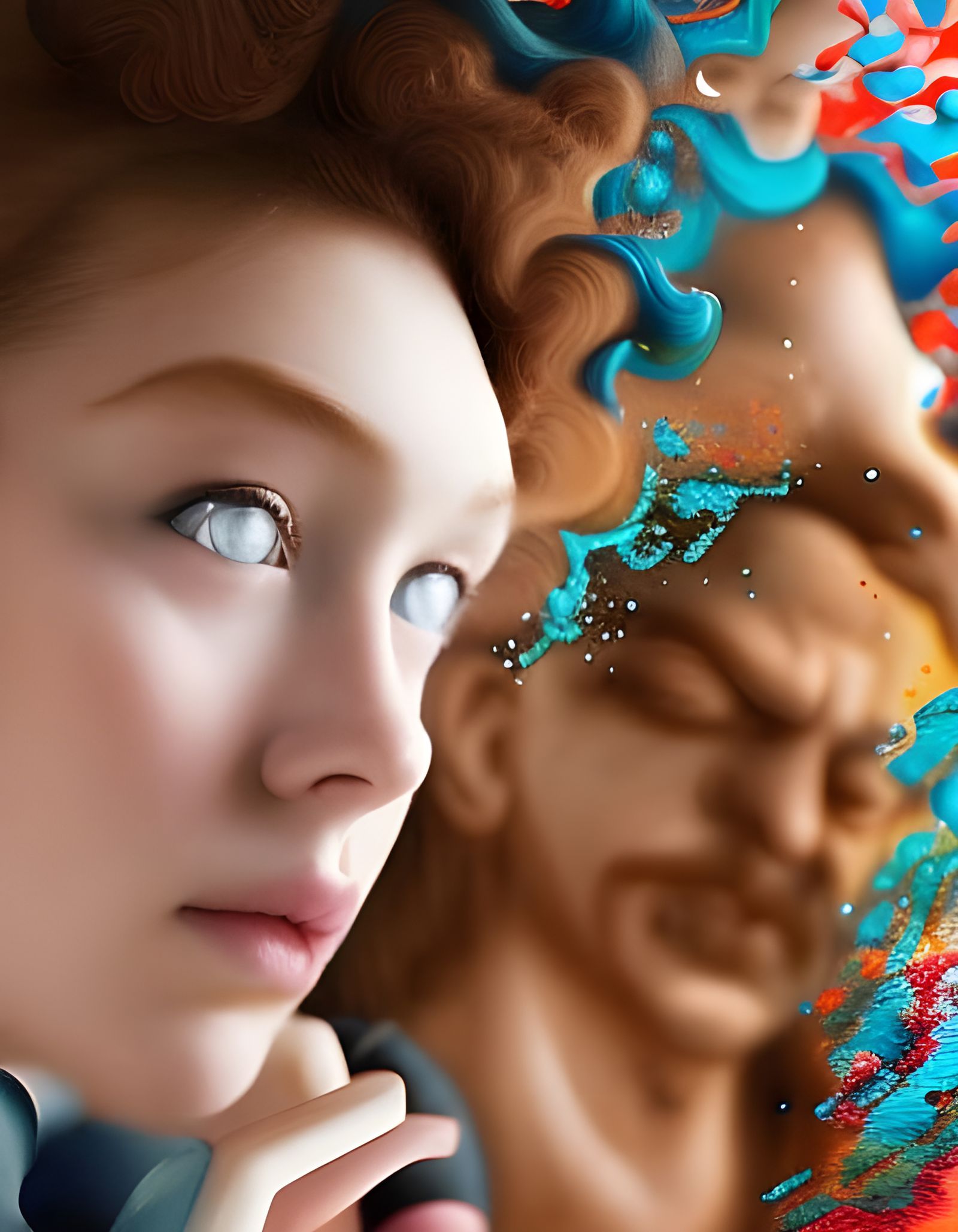 Epic Interstellar Starscape with Planets in Digital Art Styl...