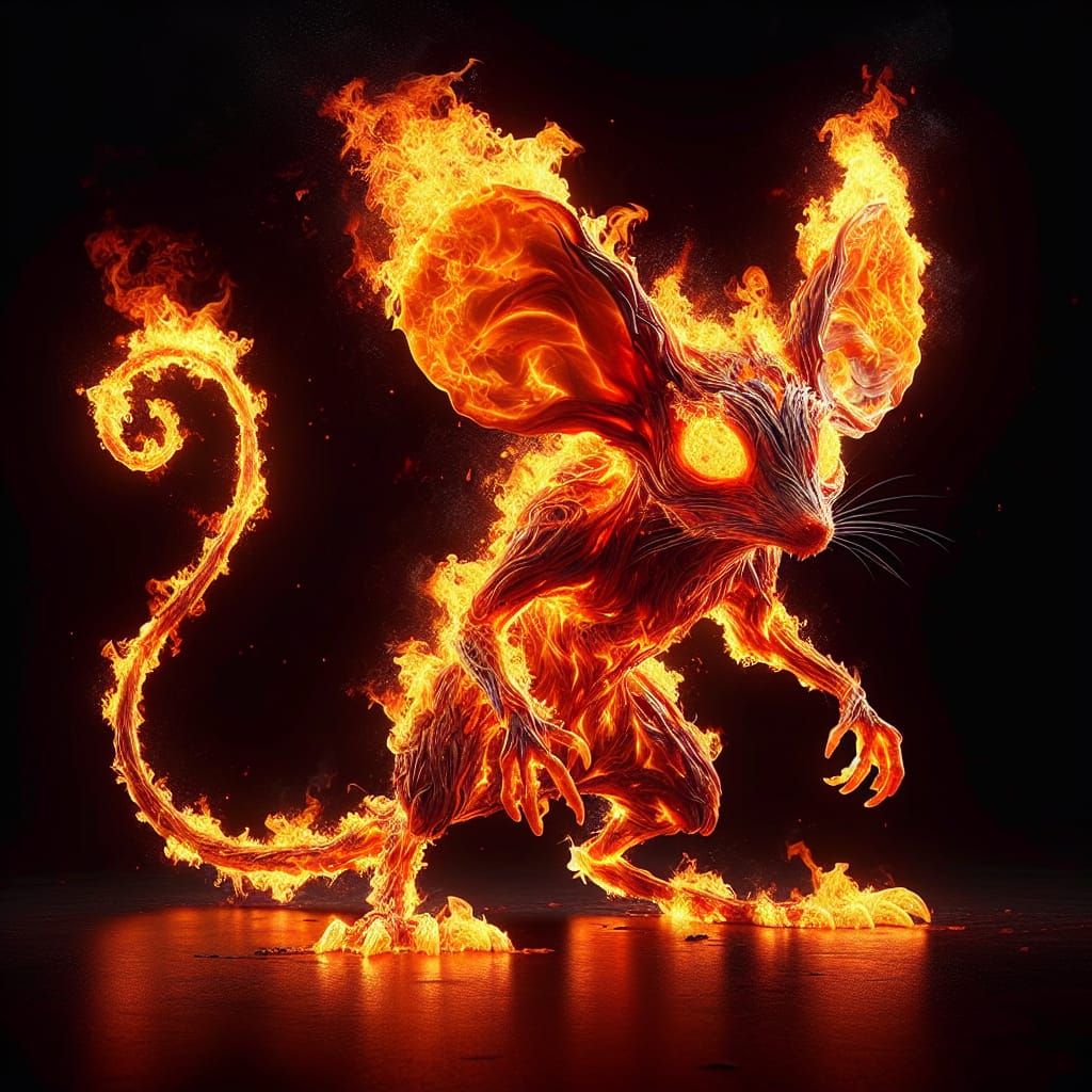 Fierce Fire Mouse Creature's Fiery Rage