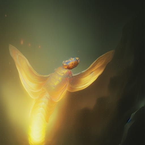 Glowing Silk Worm in Professional Photography