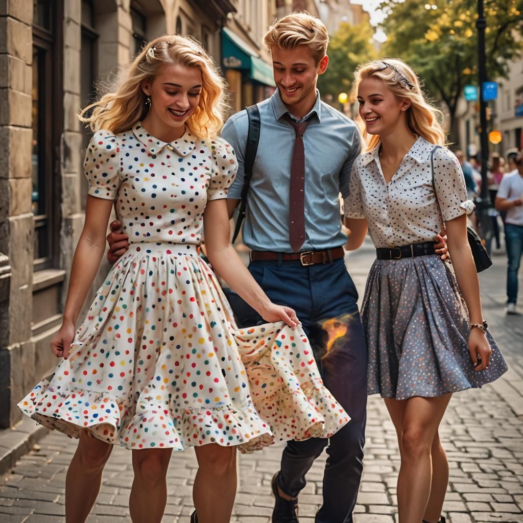 Street Photography of Crossdressing Prank with Canon Lens