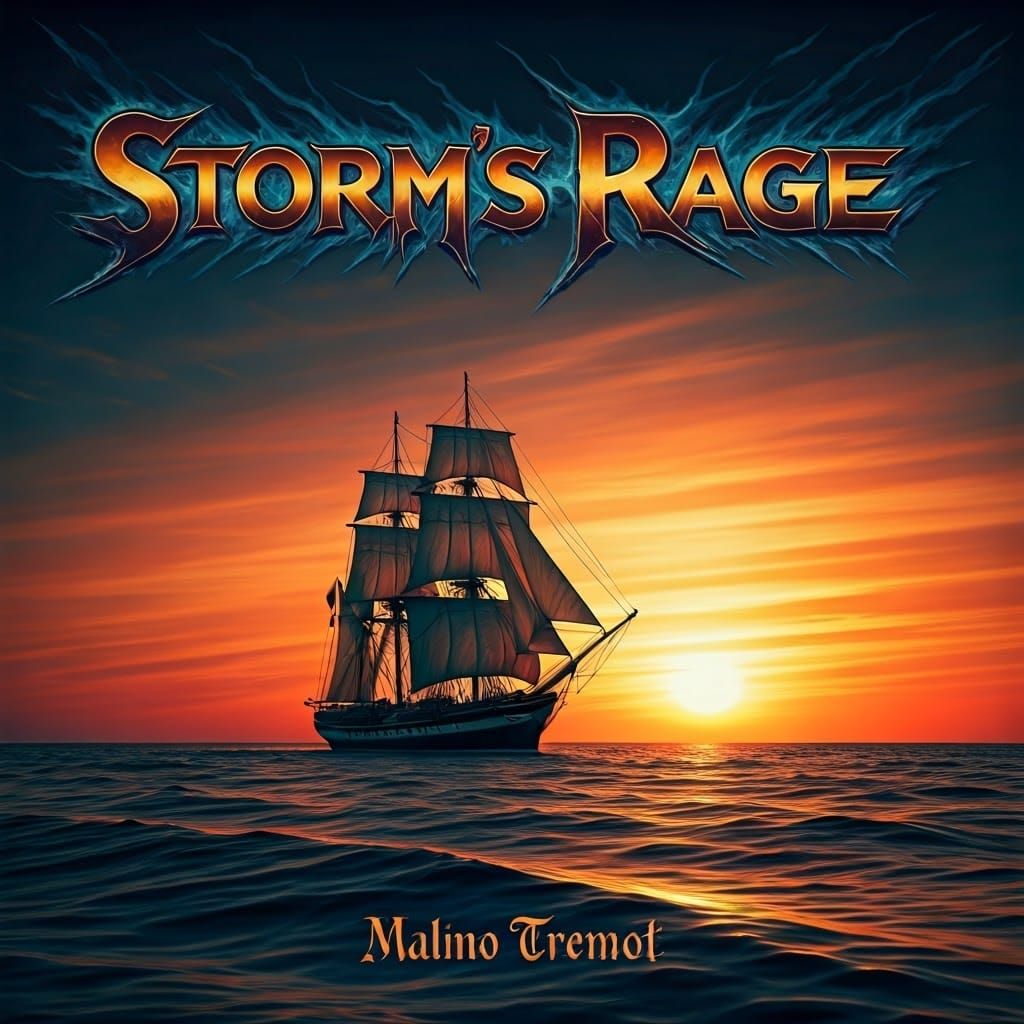 Storm's Rage Album Cover: Sunset Voyage