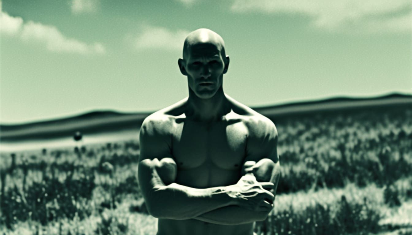 Epic Poland Flag Figure in Cinematic Style