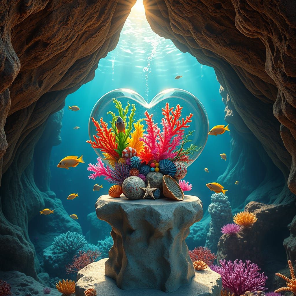 Enchanted Underwater Sanctuary in Vibrant Colors