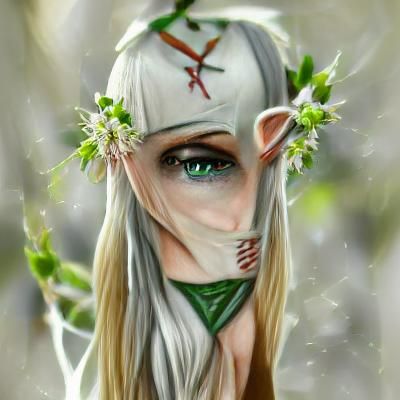 Ethereal Elven Maiden Generated by AI