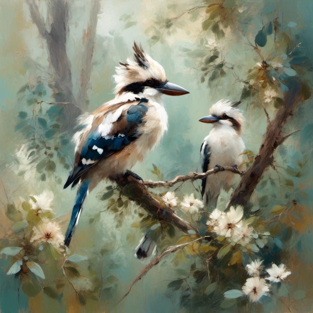 Laughing Kookaburra in Australian Bushland
