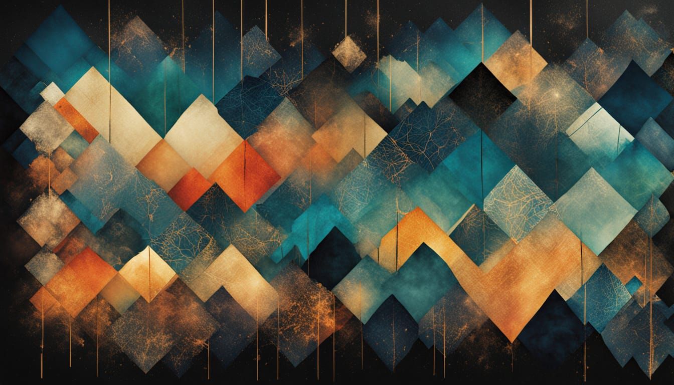 Surreal Star in a Dreamlike Tapestry of Textures