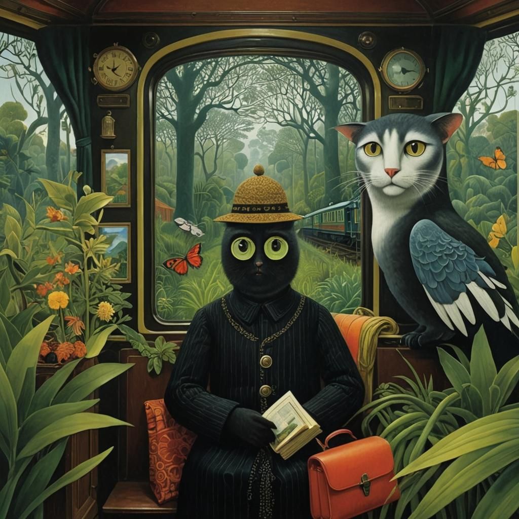 Complicated Trains of Thought in Surreal Style