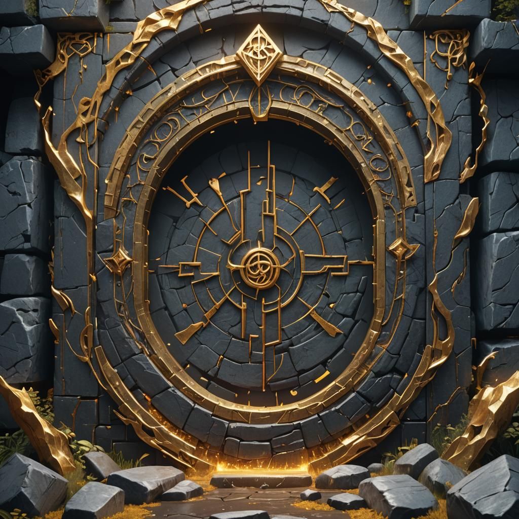 Mystic Rune Portal in Detailed Matte Painting