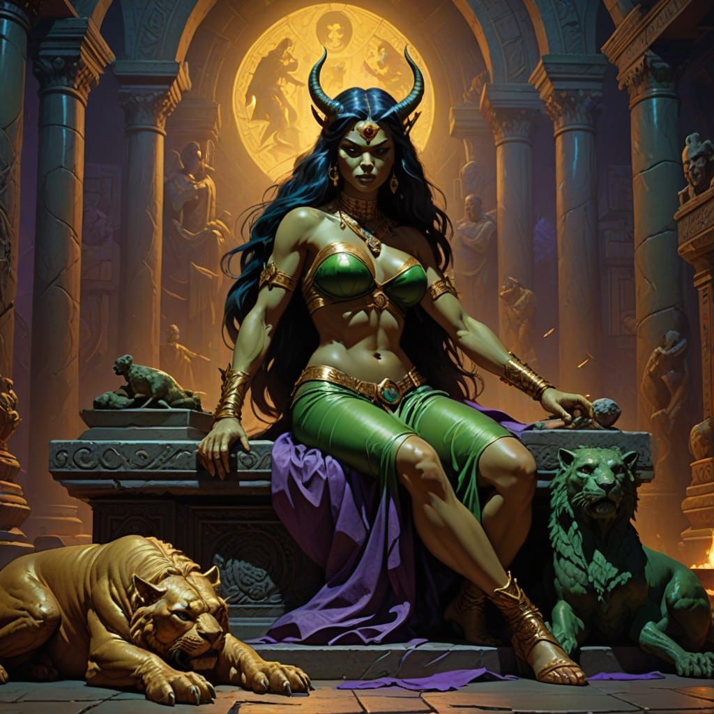 Ethereal Goddess of the Golden Hour