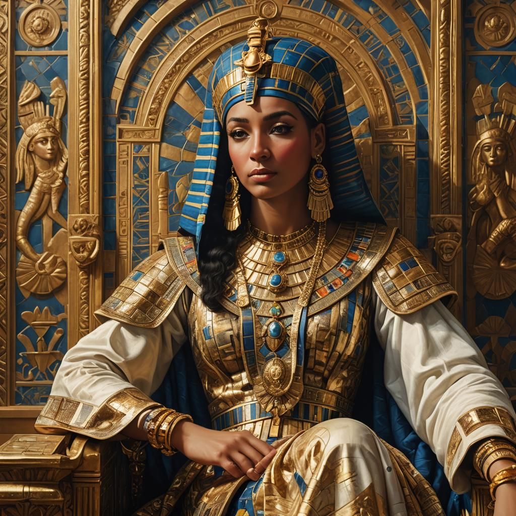 Cleopatra Portrait in Baroque Realism Style