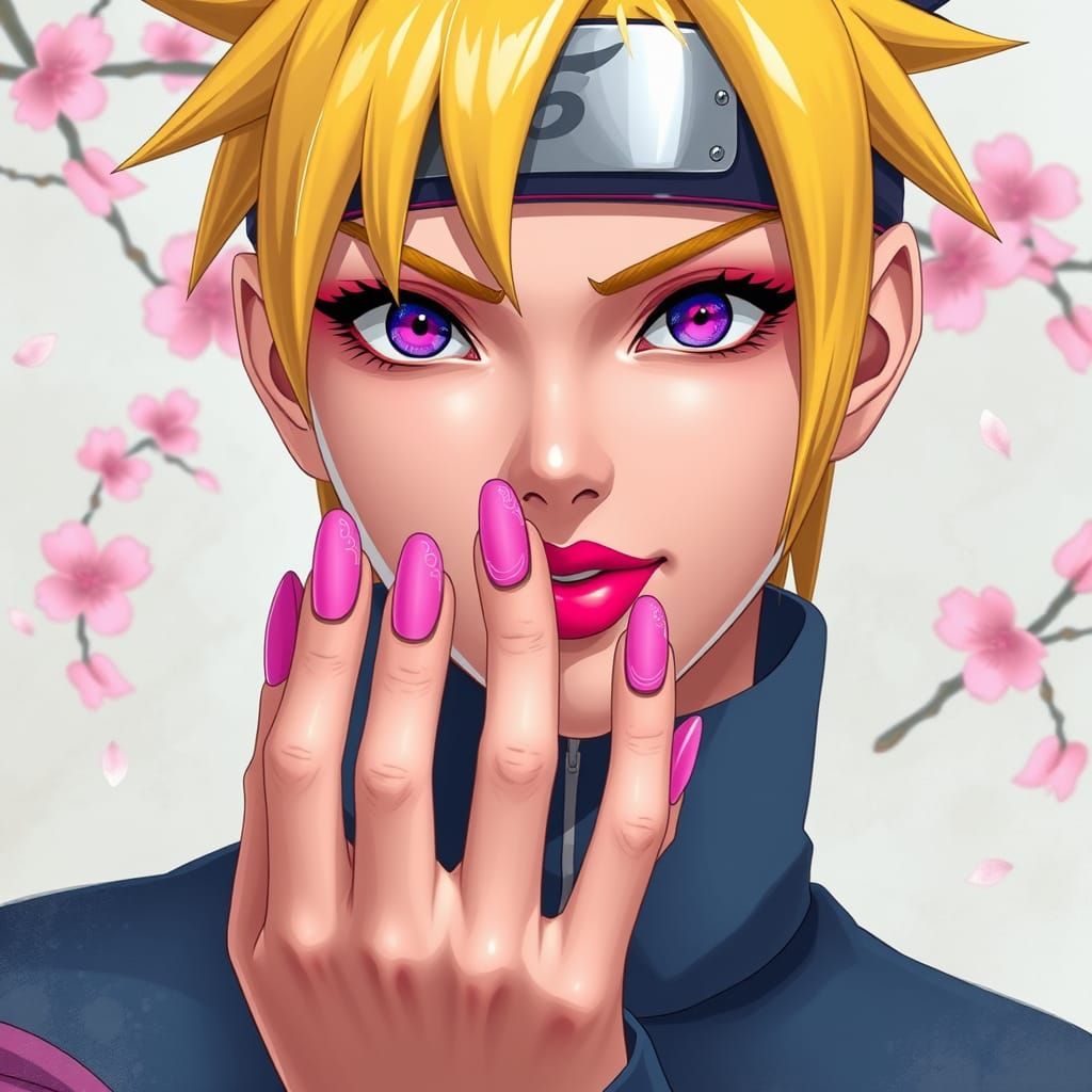 Naruto Unveils Elegant, Feminine Side in Anime-Inspired Art