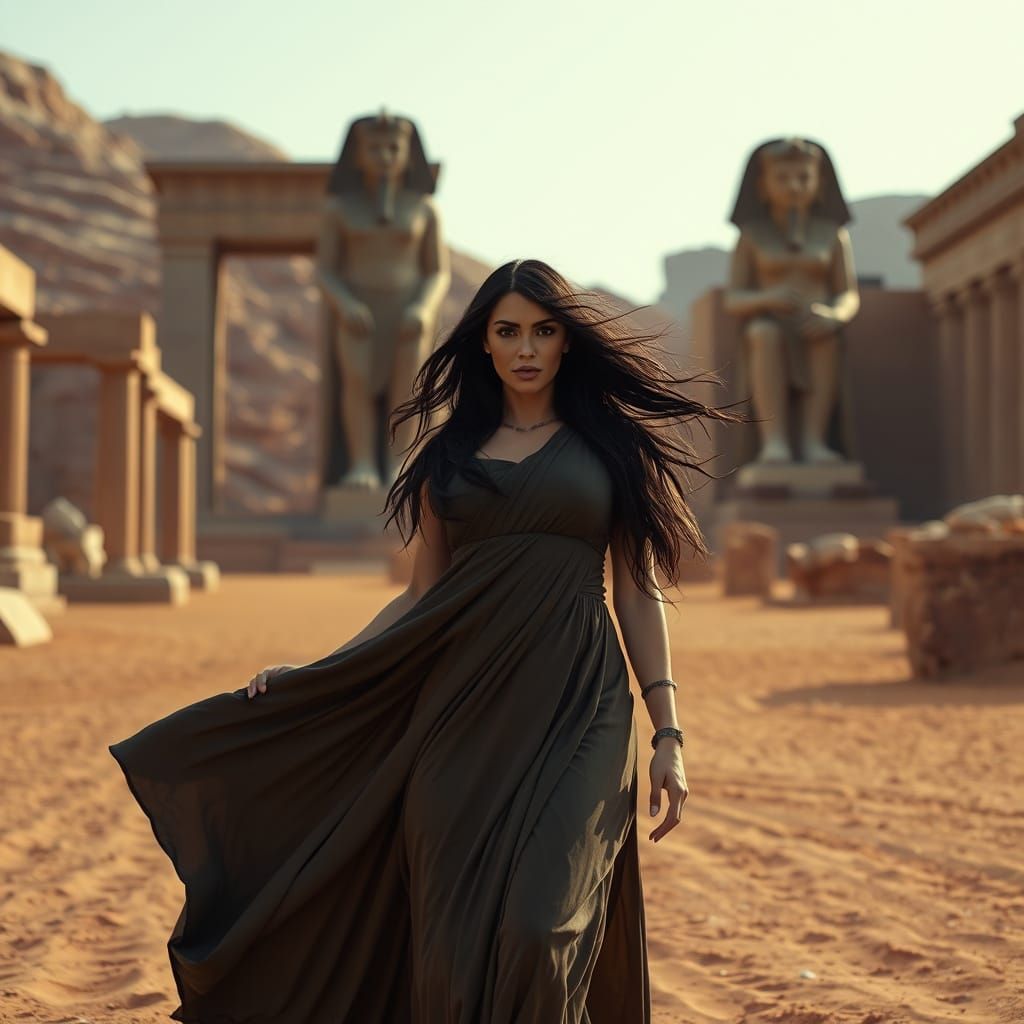 Ancient Temple Priestess in Wadi Rum